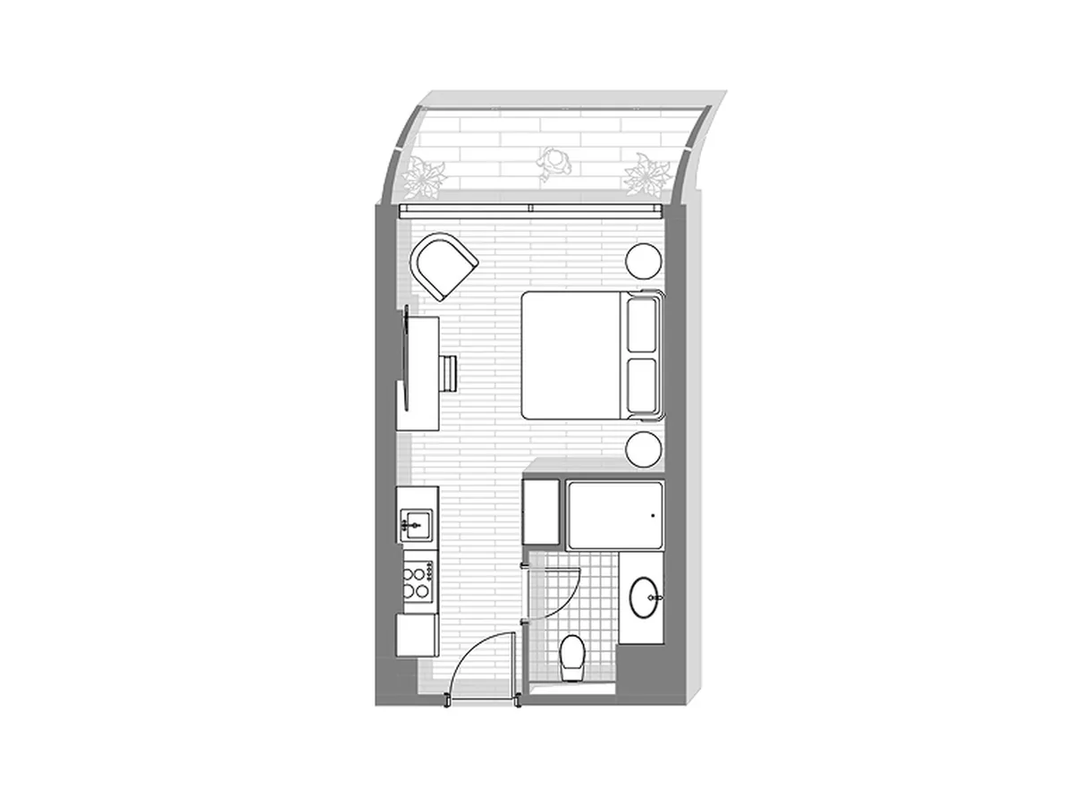 Studio, 48.1 m²